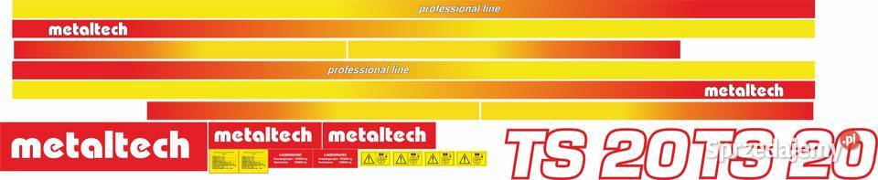 Naklejki Metaltech TS 20 TS 18 i inne Bydgoszcz sprzedam