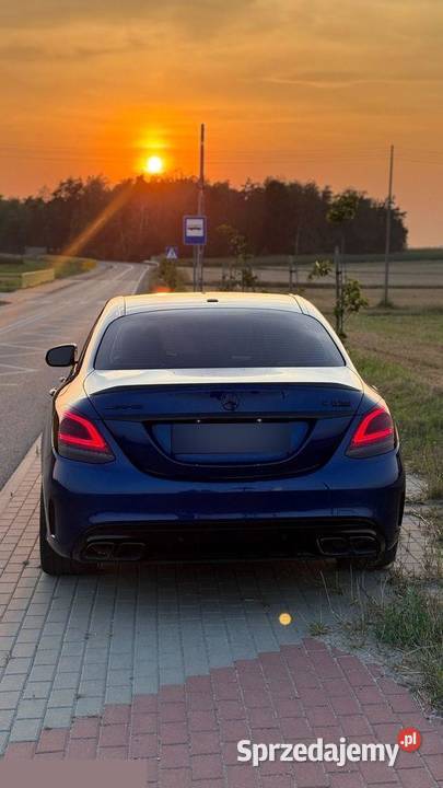 Mercedes C63 S AMG 9G 40 benzyna 510 2019r mazowieckie sprzedam