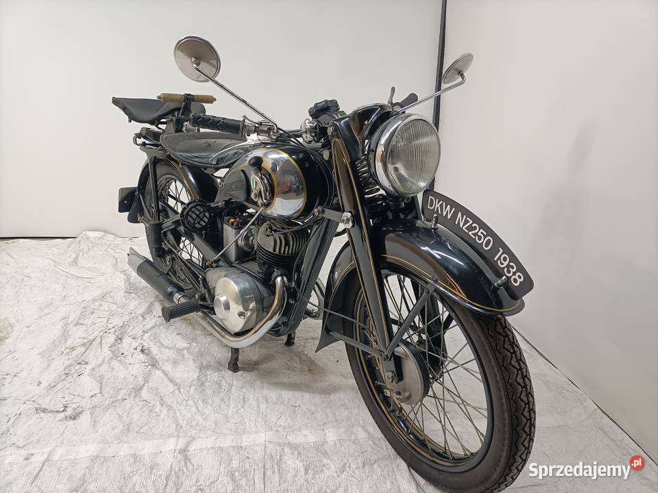 DKW NZ 250 1938r z dokumentami kujawsko-pomorskie Padniewko