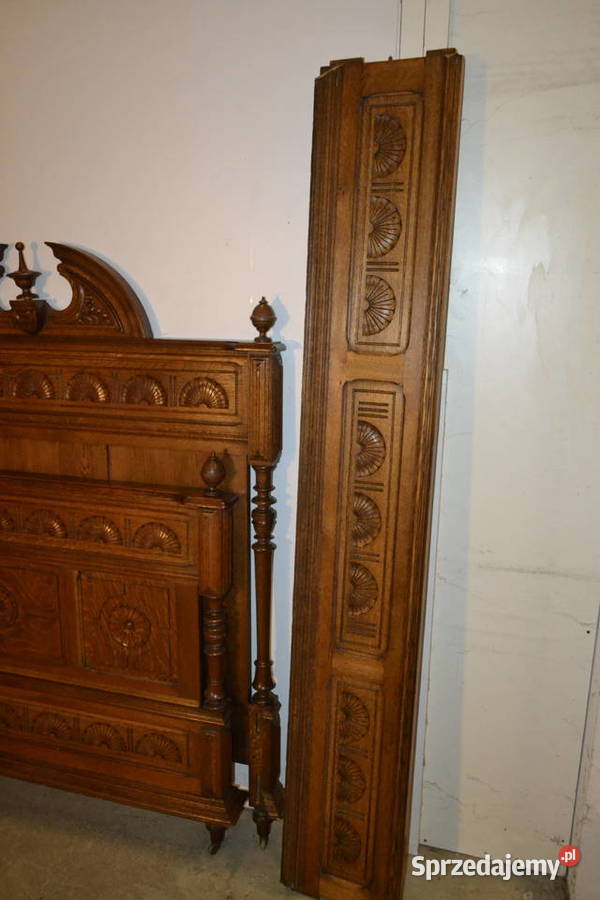 łóżko neorenesansowe 130 dąb Będzin