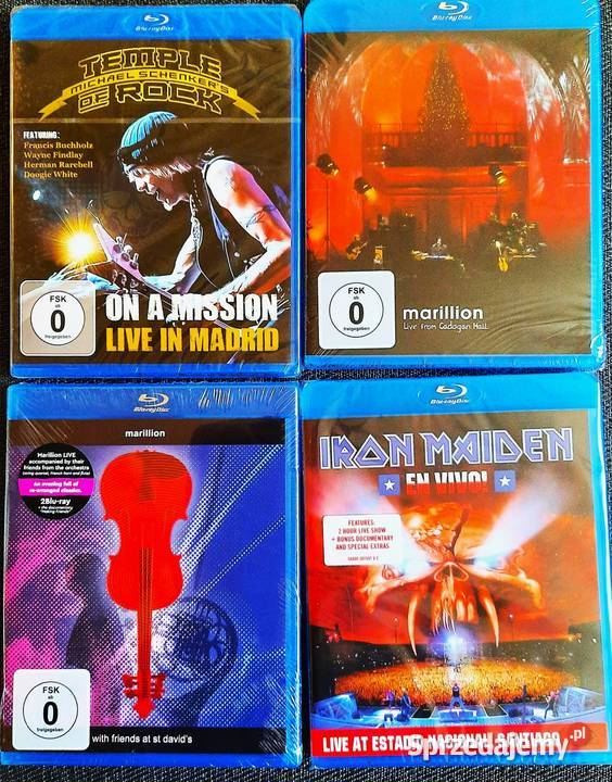 Sprzedam Koncerty Rock a na Blu Ray Siedlce