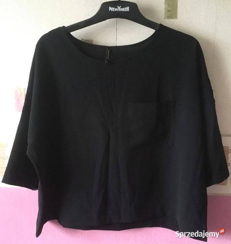 Stradivarius czarna bluzka koszula Luźniejsza Stradivarius wielkopolskie
