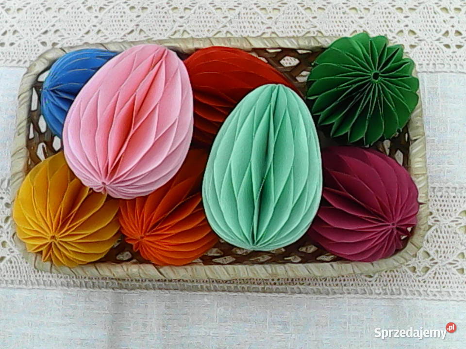 Wielkanocne pisanki z papieru lubelskie sprzedam