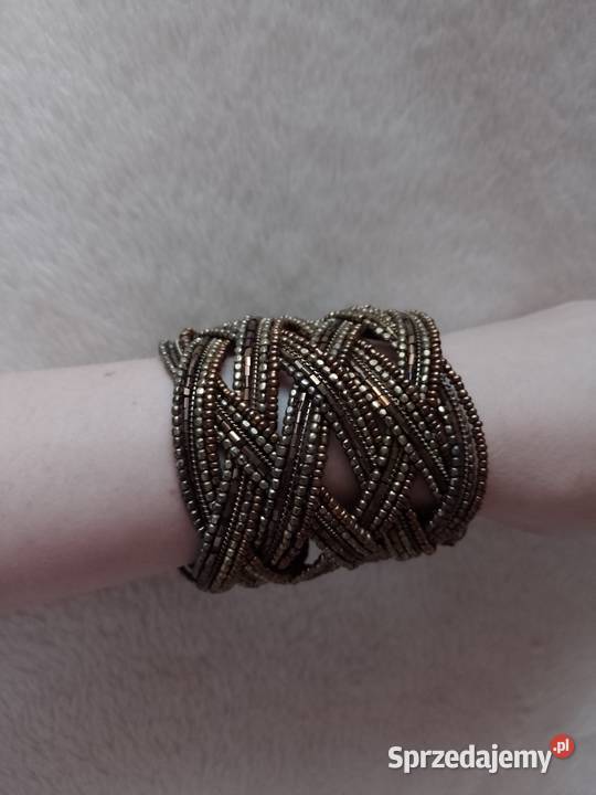 ZARA Szeroka Bogato zdobiona bransoletka na rękę Dla kobiet Kraków