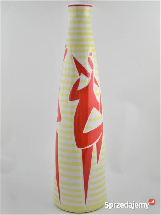 Wazon art deco Zsolnay Trk Jnos lata 60te wys40 Warszawa