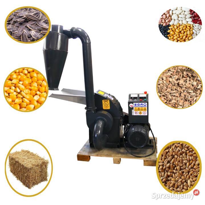 Młyn Bijakowy 11 kW Rozdrabniacz Śrutownik do śląskie Zrębice