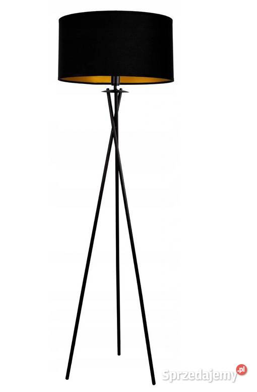 LAMPA STOJĄCA PODŁOGOWA BLACK CZARNA złota Choroszcz