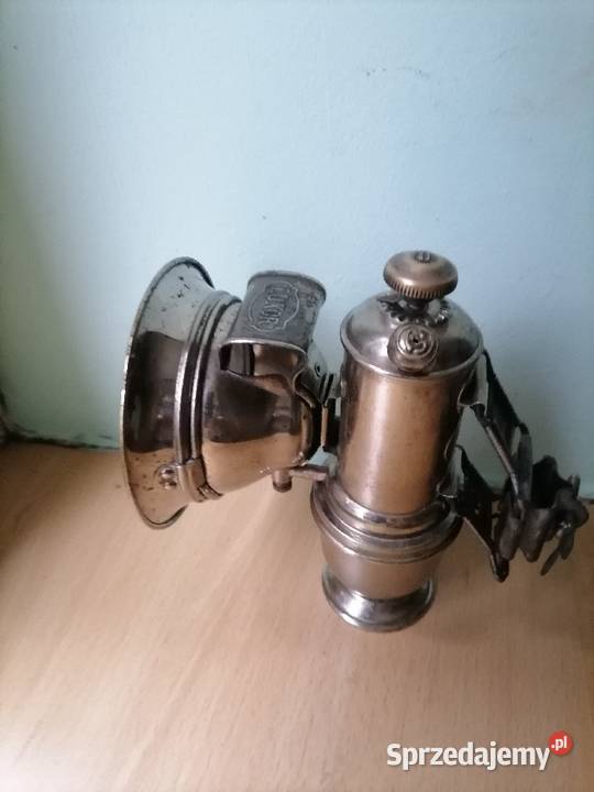 Stara lampa rowerowa na karbid małopolskie Kraków