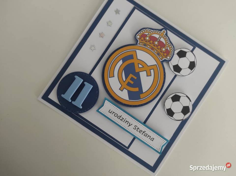 Kartka na urodziny ręcznie robiona piłkarska łódzkie Łódź sprzedam