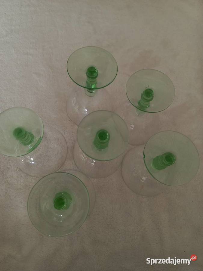 Zestaw kieliszków do likieru Art Deco Polska Toruń