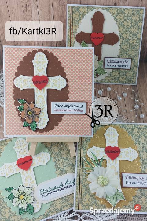 Wielkanoc Kartki ręcznie robione RELIGIJNE Zbójno sprzedam