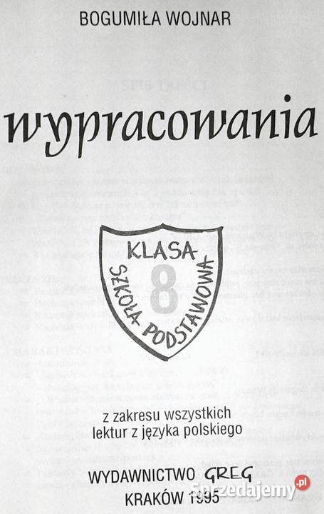 Wypracowania kl 8 Szkoła podstawowa Bogumiła Pozostałe Chełm