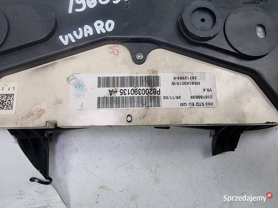 LICZNIK ZEGAR OPEL VIVARO II P8200390135A Lipno