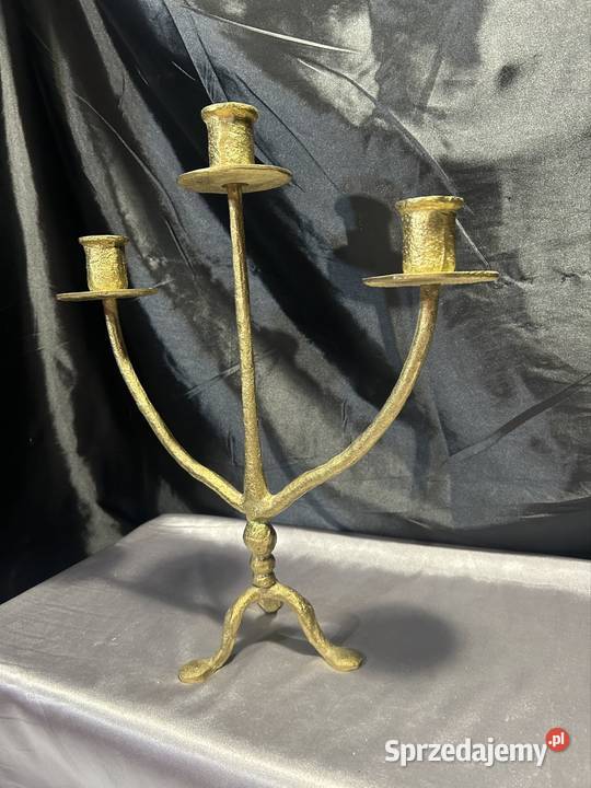 Świecznik mosiądz Kozy