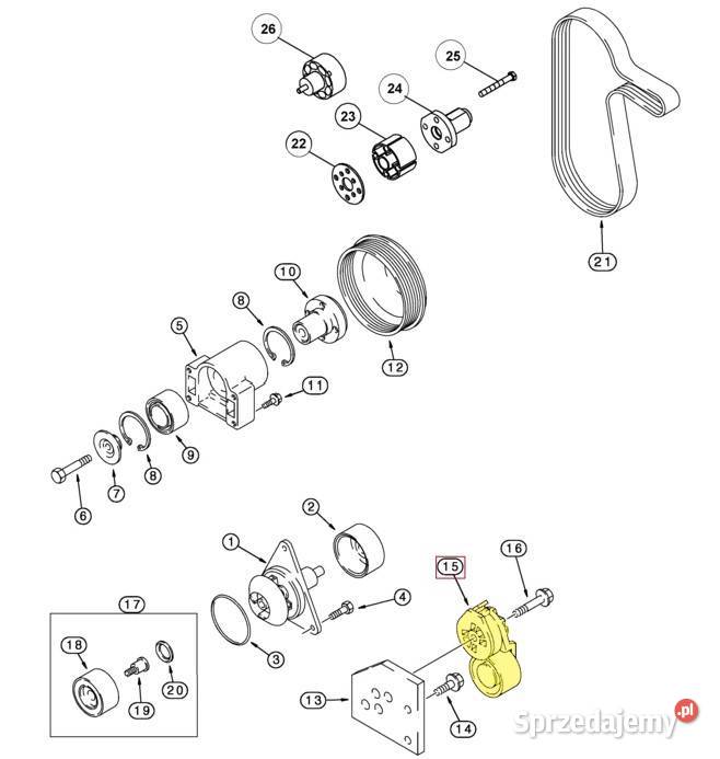 Napinacz paska silnik Cummins Perkins 47683084 Białystok