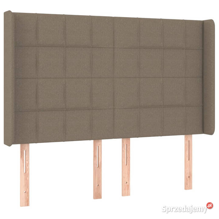 Zagłówek do łóżka z LED taupe 147x16x118128 mazowieckie Warszawa