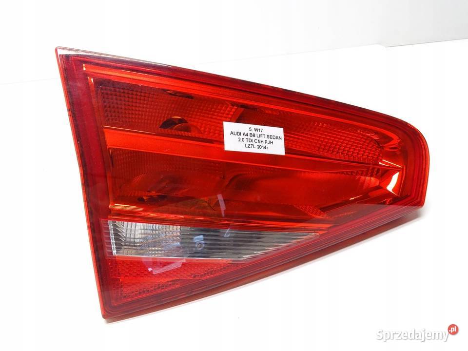 LAMPA LEWA LEWY TYŁ TYLNA W KLAPE AUDI A4 B8