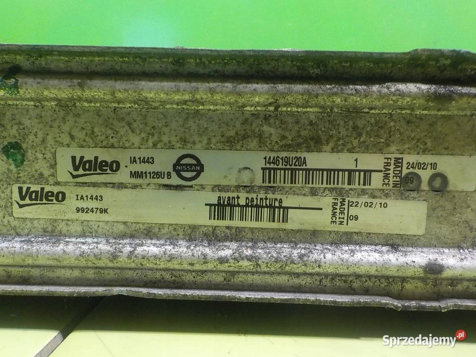 NISSAN NV200 15 DCI 10r VAN intercooler osobowe Suków sprzedam