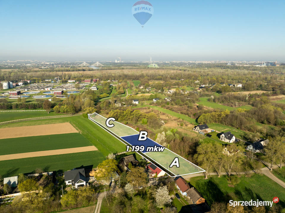 Budowlana działka w Krakowie Suchy Jar B