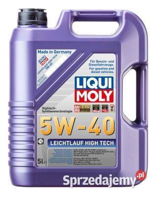 Olej silnikowy Leichtlauf High Tech 5W40 LIQUI Powietrza Kraków
