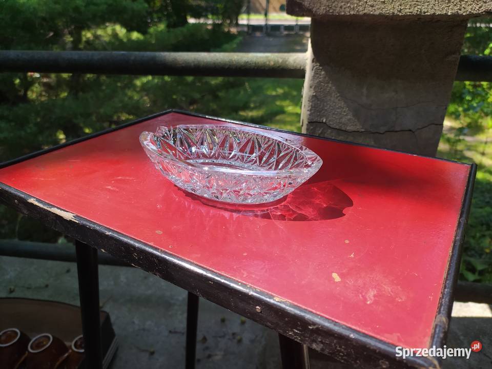 Kryształowe naczynie głęboka popielnica Warszawa sprzedam