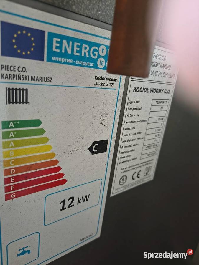 Piec na ekogroszek 12kw sprzedam