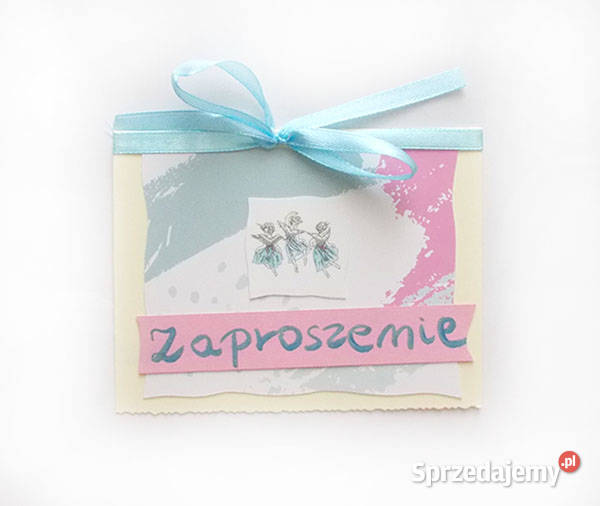 pastelowe zaproszenie puste zaproszenia proste Kielce