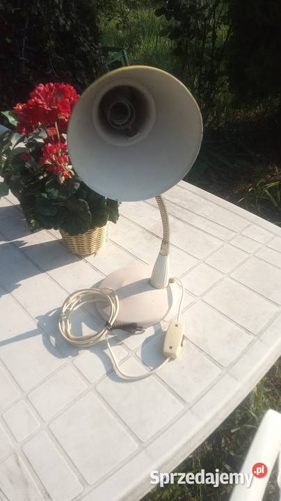 Lampa na biurko z lat PRL Lubartów