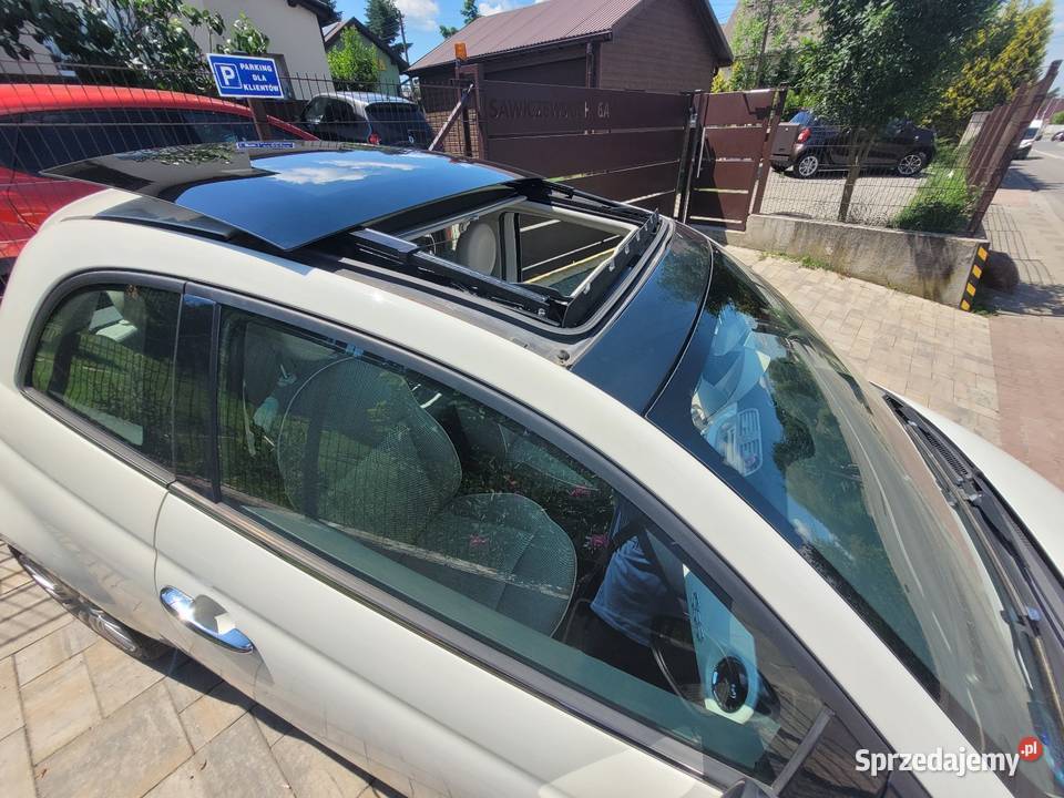 Fiat 500 jasny środek szyberdach klimatyzacja małopolskie Kraków sprzedam