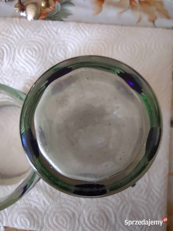 Piękny zestaw Art Noveau Poschinger Glass Gniezno
