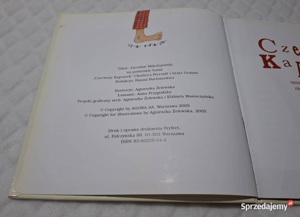 Czerwony kapturek Jarosław Mikołajewski Dziecko Książki dla dzieci Czeladź