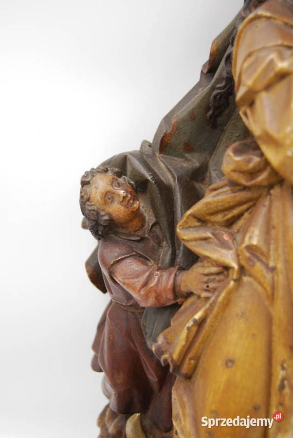 Piękna drewniana rzeźba Maria Immaculata XVIII w Poznań