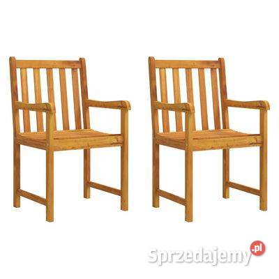 vidaXL Krzesła ogrodowe 2 lite drewno Warszawa