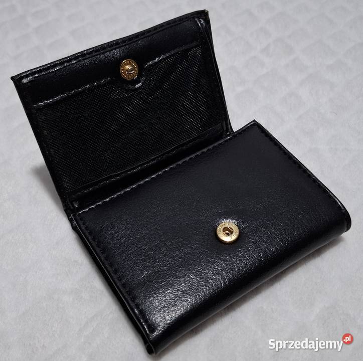 Portfel skórzany męski czarny 8x106 śląskie Czeladź sprzedam