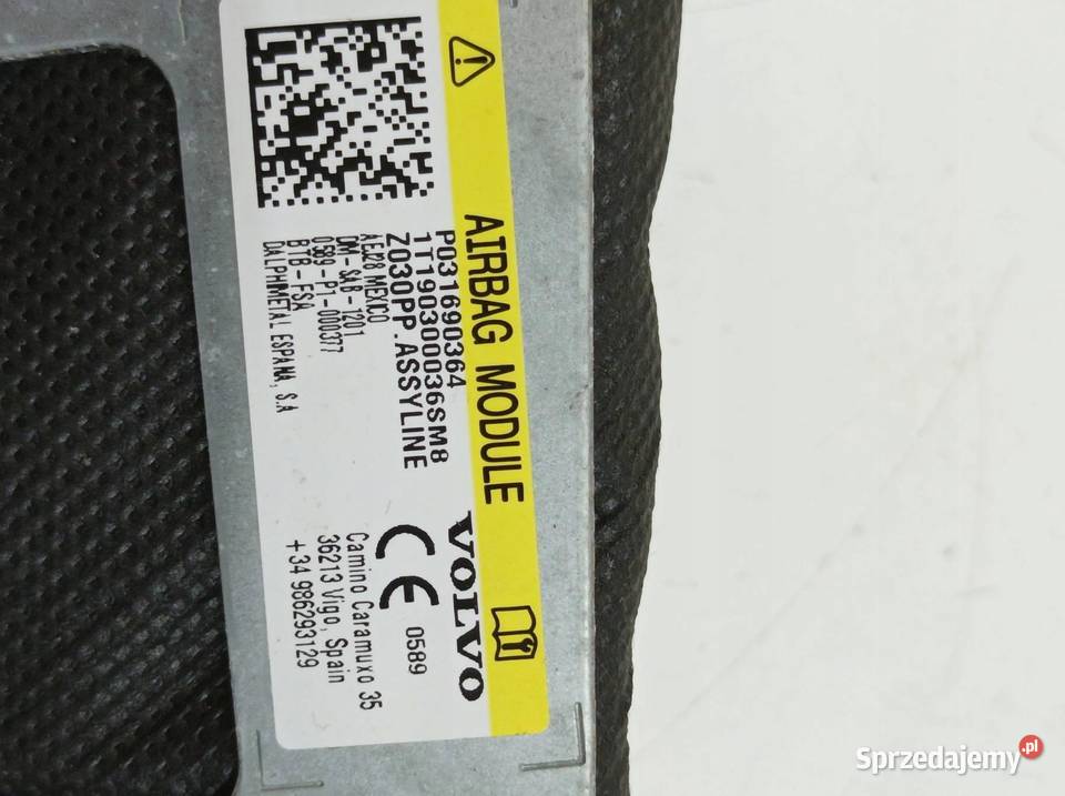 PODUSZKA POWIETRZNA AIRBAG FOTELA LEWY PRZÓD