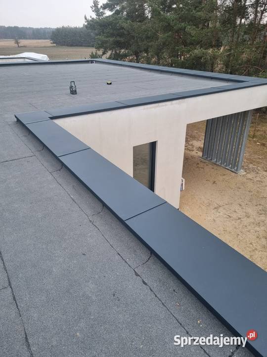 Obróbki na zasuwkę na ogrodzenia attyki Pozostałe sprzedam