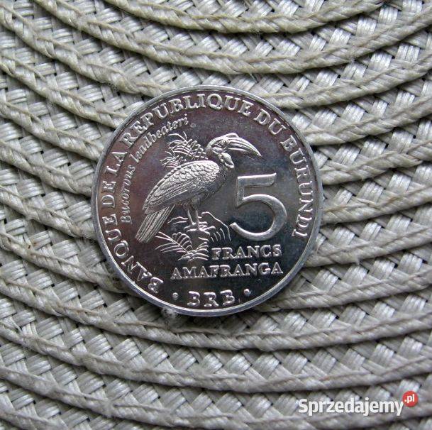 Burundi 5 Frank 2014r Dzioboróg Kafryjski Kalisz