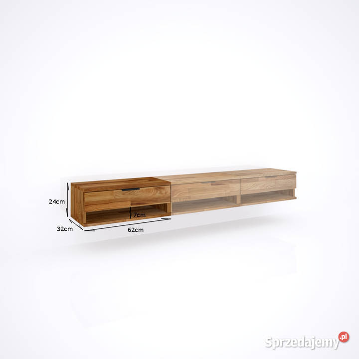 FLORO szafka RTV 186 moduł dąb 03 186cm Września