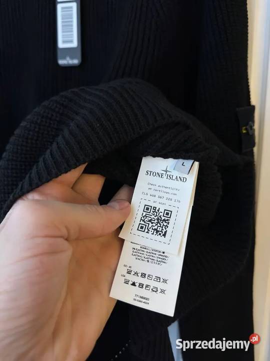 Sweter Stone Island czarny nowa kolekcja Odzież i bielizna męska mazowieckie Warszawa