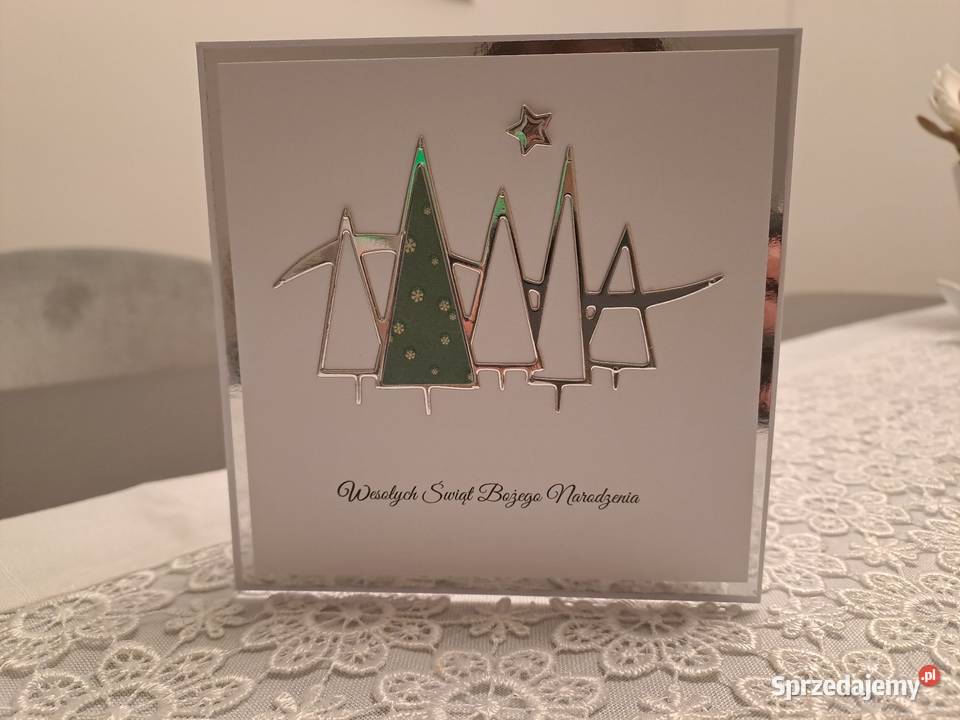 Kartka Boże Narodzenie w kopercie Rękodzieło śląskie