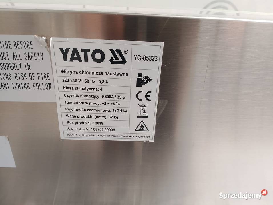 Nadstawka chłodnicza Yato 8xGN 14 YG05323 Wrocław