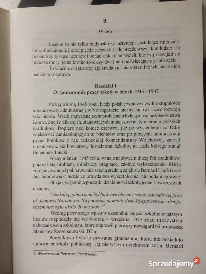 3676 I Liceum Ogólnokształcące W Nowogardzie 50 Antykwariat Szczecin