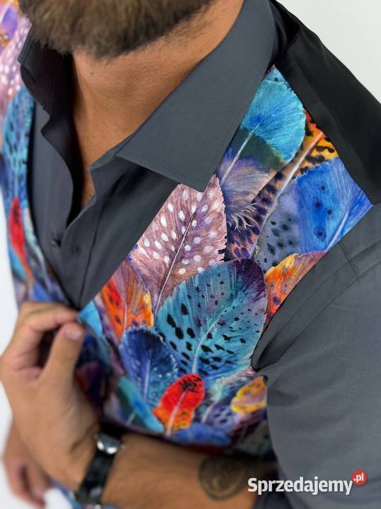 GIOVANNI PERA kamizelka męska D630 kolorowa w Odzież codzienna wielkopolskie Ostrów Wielkopolski