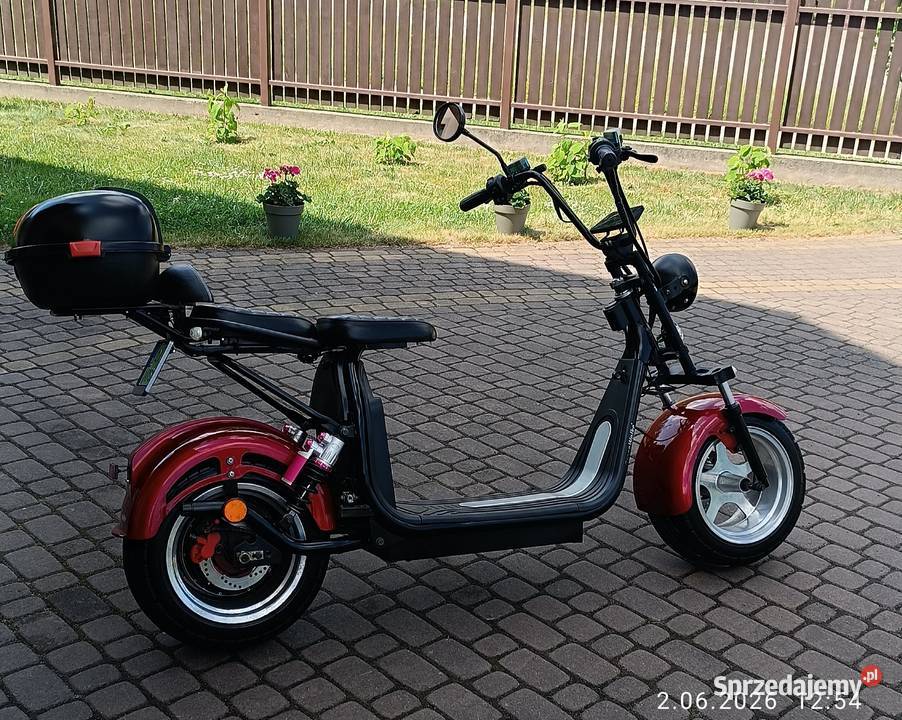 Skuter elektryczny dwuosobowy zarejestrowany 50cm3 podlaskie Wysokie Mazowieckie