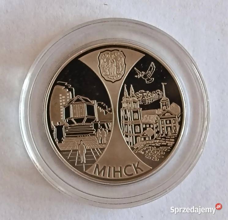 Białoruś 1 Rubel 2008 MIŃSK Stolice krajów Bielsko-Biała sprzedam