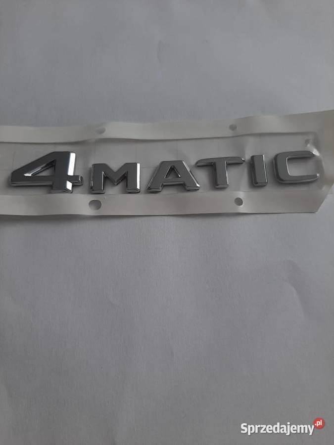 EMBLEMAT NAPIS MERCEDES 4 MATIC NA TYLNĄ KLAPĘ Międzychód