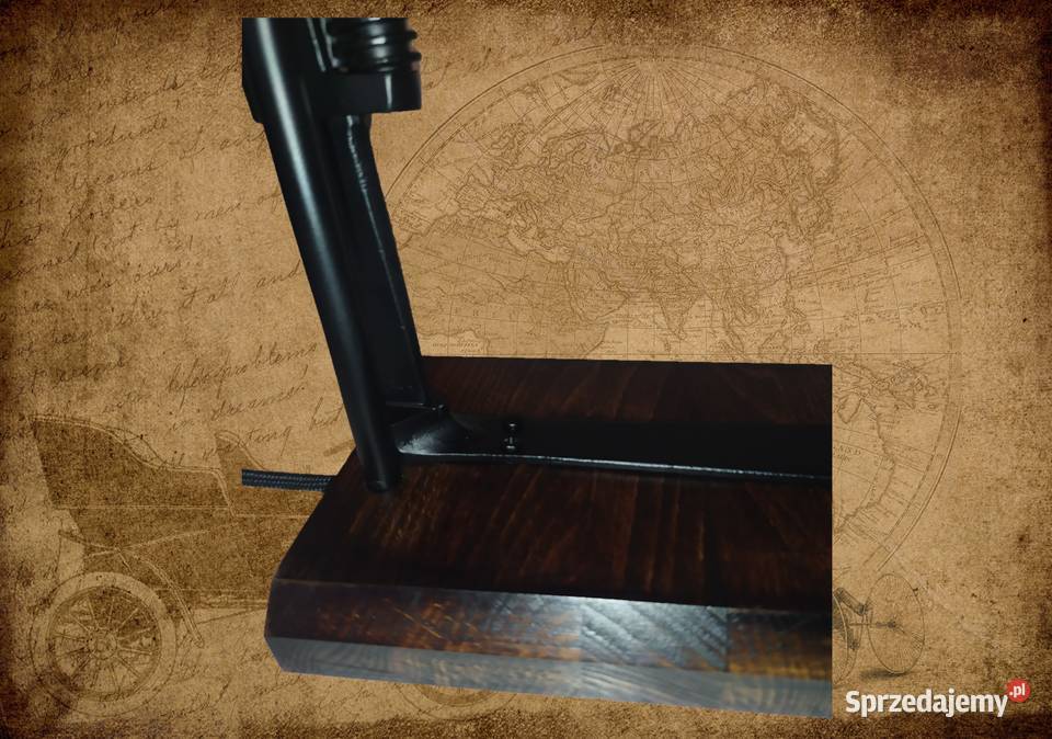 Autorska lampa LOFT unikat LoveLoft czarny Oświetlenie Łódź sprzedam