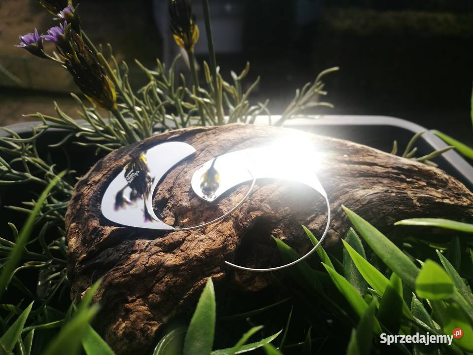 kolczyki lustro lusterko lustrzane wiszące Warszawa