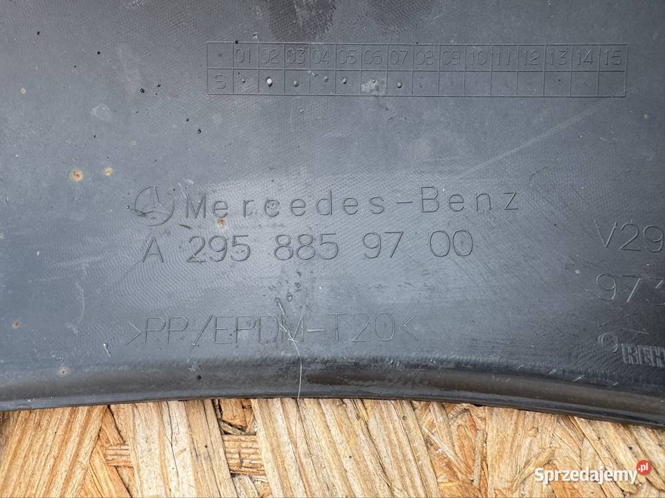 Spoiler dół zderzaka przód MercedesBenz eqe w295 Spoilery Międzychód