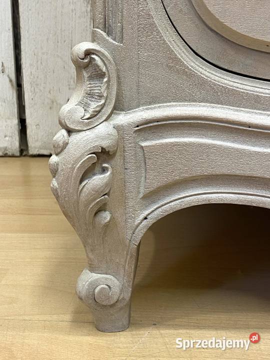 Komoda z uchylnym lustrem kremowa LUDWIK XV 54cm Warszawa